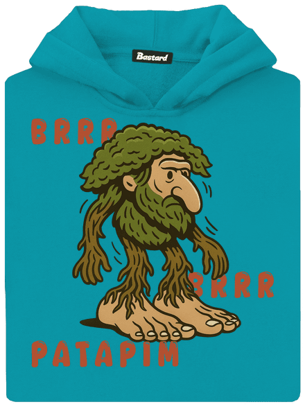 Brrr Brrr Patapim – Italian Brainrot dětská mikina klokanka Hawaiian Blue