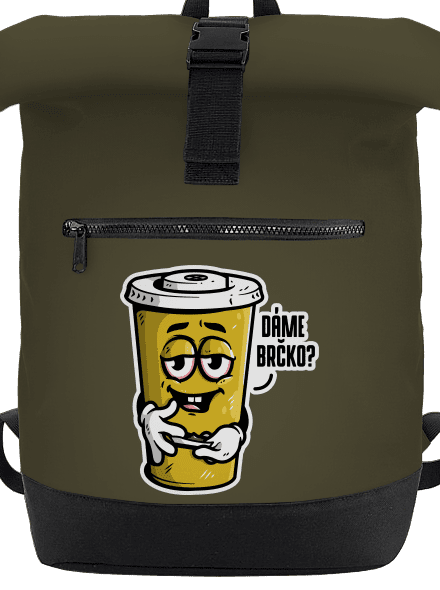 Dáme brčko? batoh Military Green