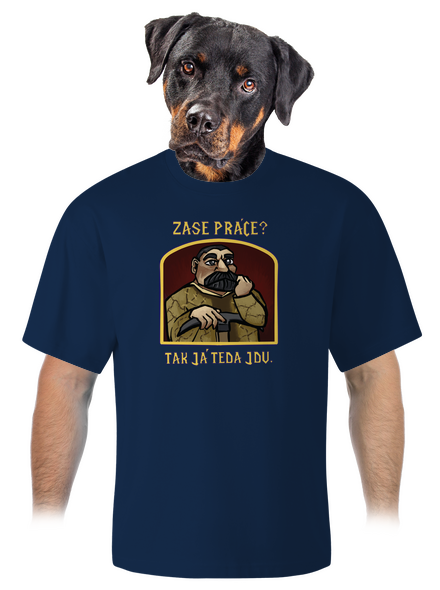 Zase práce? unisex tričko oversized Midnight Blue