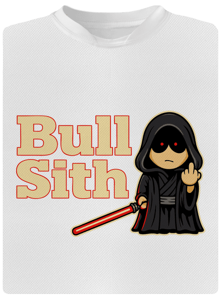 Bull sith pánské sportovní tričko White