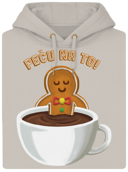 Peču na to! unisex mikina premium Pastel Macchiato