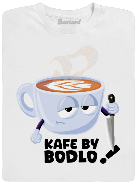Kafe by bodlo pánské dlouhý rukáv White