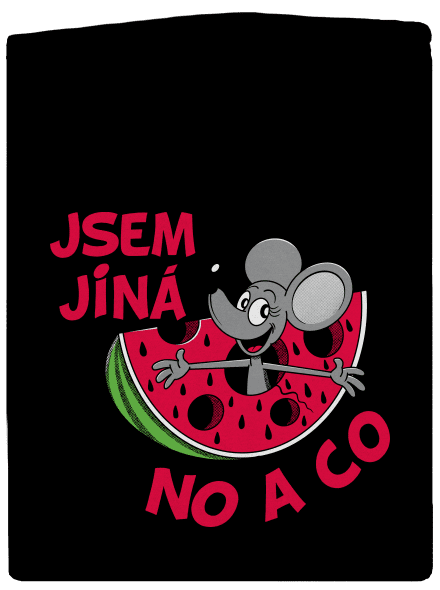 Jsem jiná pánská mikina na zip Black
