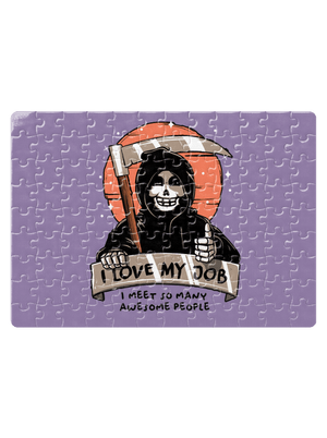 I love my job puzzle White