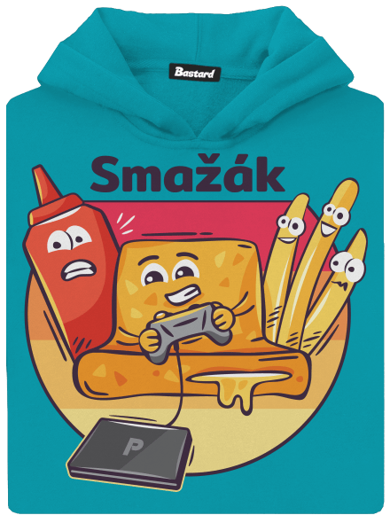 Smažák dětská mikina klokanka Hawaiian Blue
