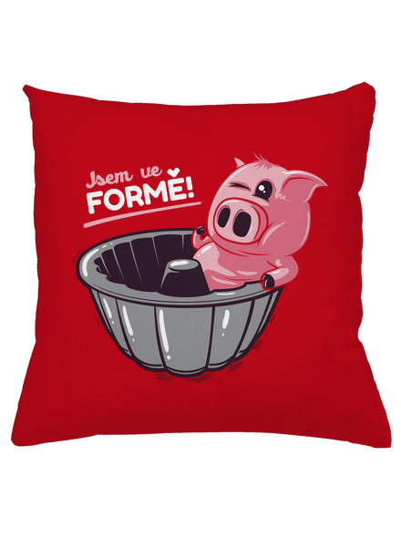 Ve formě polštář Red