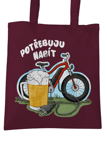 Potřebuju napít taška Burgundy