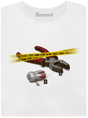 Zoubkovražda dámské tričko s lemem White