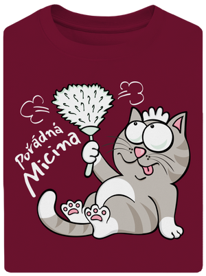 Macek a Micina unisex tričko oversized Garnet