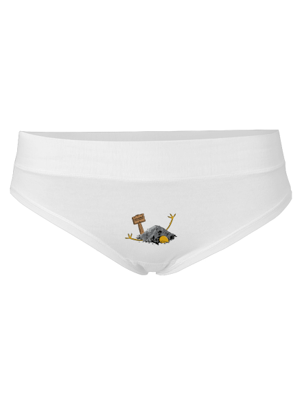 Sova spálená dámské kalhotky White
