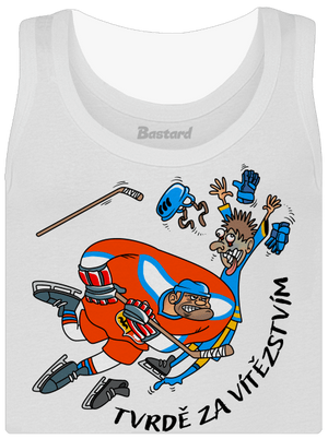 Tvrdě za vítězstvím dámské tílko klasické White