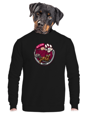 Psí horoskop: Váhy unisex mikina bez kapuce Black