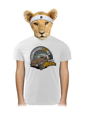 Tyrannosaurus Velorex dětské sportovní tričko White