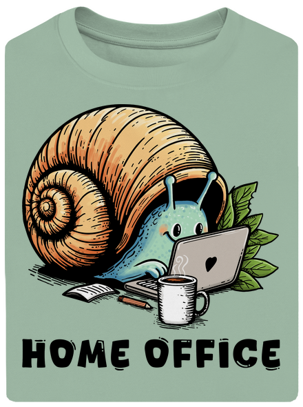 Šnekův home office unisex tričko oversized Sage