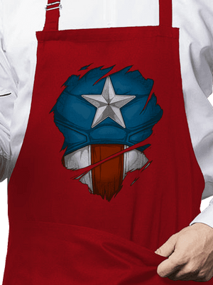 Captain Inside zástěra Red