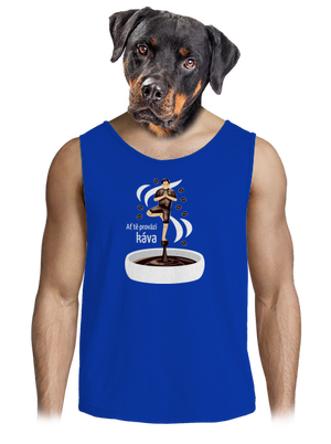 Káva provází pánské tílko Royal Blue