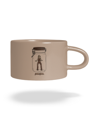 Jar in jar hrnek makronka Brown Macaron