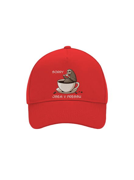 V pressu kšiltovka baseballka Classic Red