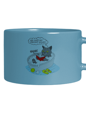 Jak všechny naštvat hrnek makronka Blue Macaron