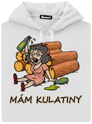 Mám kulatiny dámská mikina klokanka White