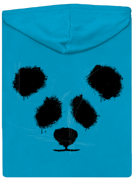 Panda dámská mikina na zip Blue Atol