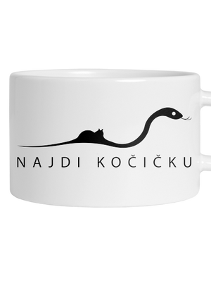 Najdi kočičku hrnek makronka White