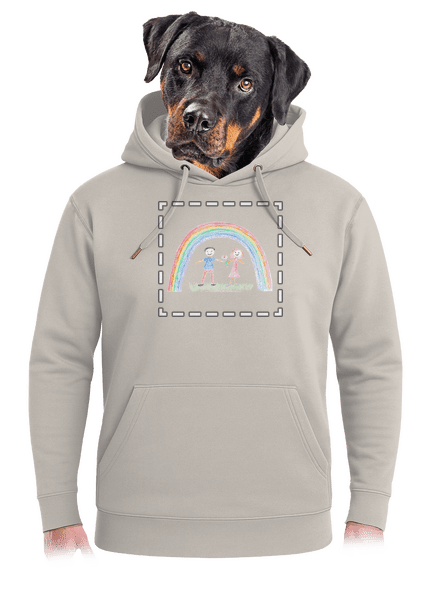 Dětské kresby - nahraj vlastní unisex mikina premium Pastel Macchiato