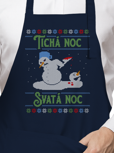 Vánoční koleda zástěra Navy