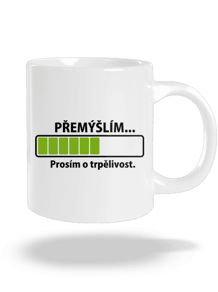 Přemýšlím velký hrnek White