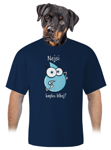 Nejsi kapku blbej unisex tričko oversized Midnight Blue