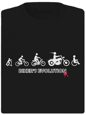 Bikers evolution dámské sportovní tričko Black