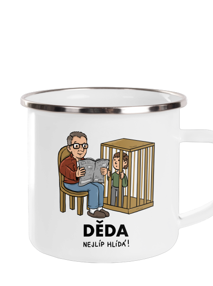 Děda hlídá plecháček White