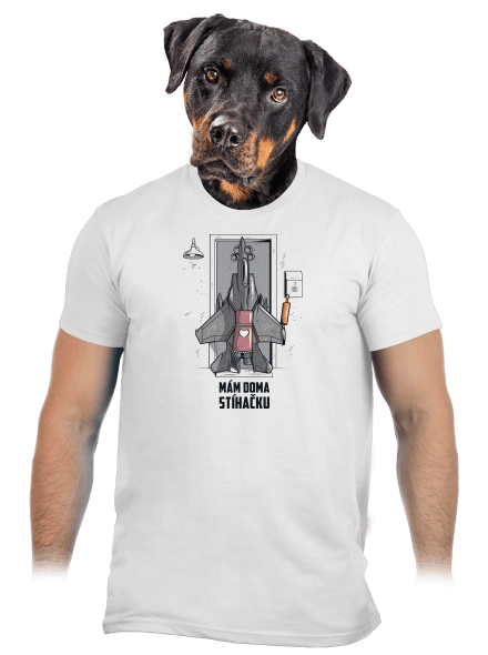 Stíhačka pánské tričko White