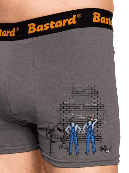 Zedníci boxerky Gray Melange