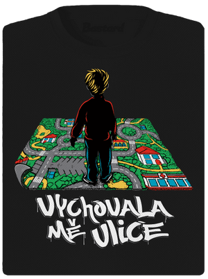 Vychovala mě ulice dámské sportovní tričko Black