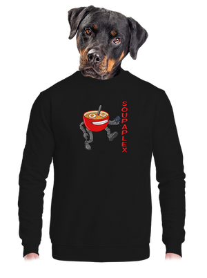 unisex mikina bez kapuce