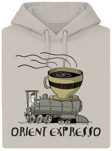 Orient expresso unisex mikina premium Pastel Macchiato