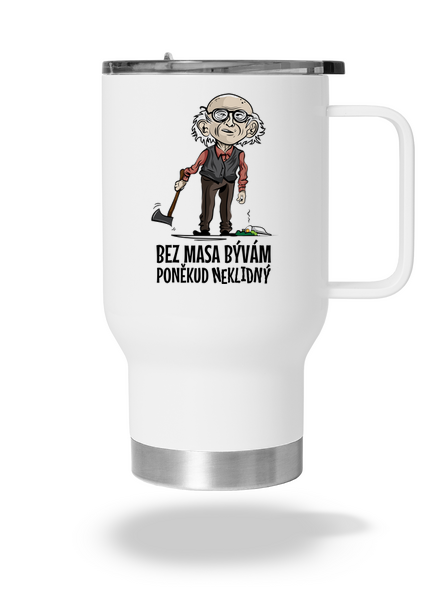 Neklidný bez masa termohrnek White