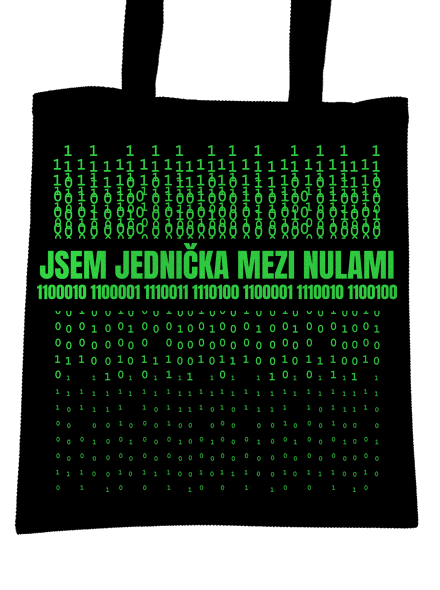 Jednička mezi nulami taška Black