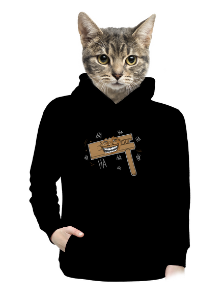 Řehtačka dámská mikina klokanka Black