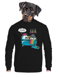 unisex mikina bez kapuce