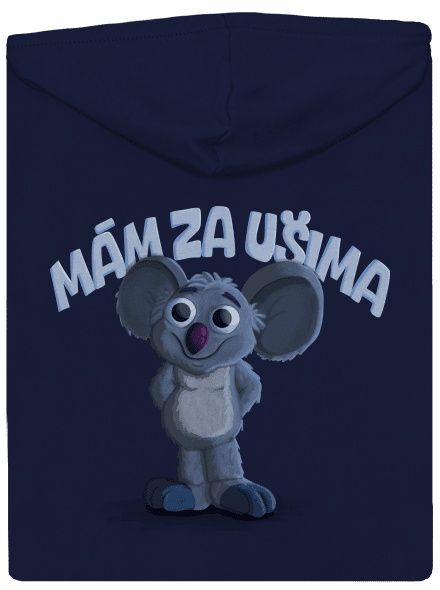 Mám za ušima pánská mikina na zip Navy