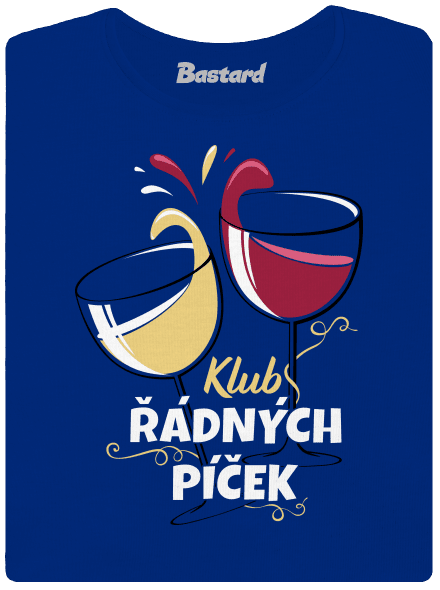 Klub řádných píček dámské tričko s lemem Royal Blue Mal