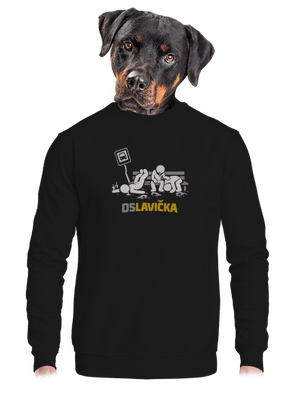 unisex mikina bez kapuce