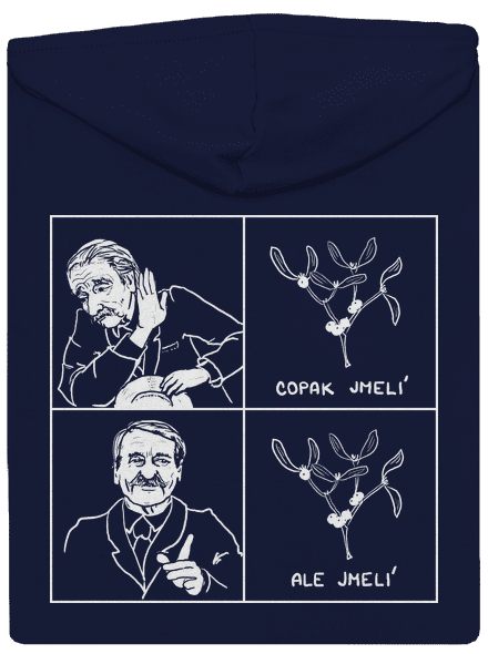 Cimrman: Copak jmelí pánská mikina na zip Navy