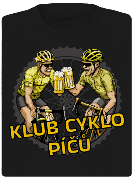 Klub cyklo píčů dámské sportovní tričko Black