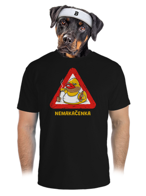 Nemakačenka pánské sportovní tričko Black