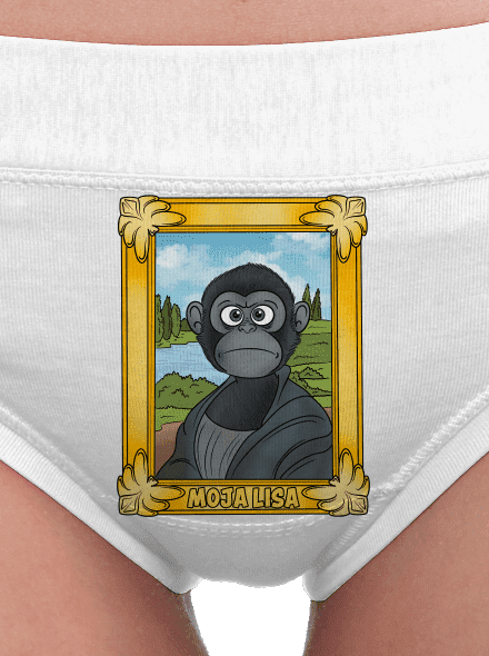 Moja Lisa dámské kalhotky White