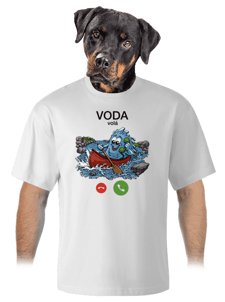 Voda volá unisex tričko oversized White