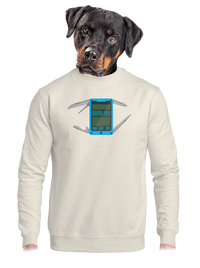 unisex mikina bez kapuce